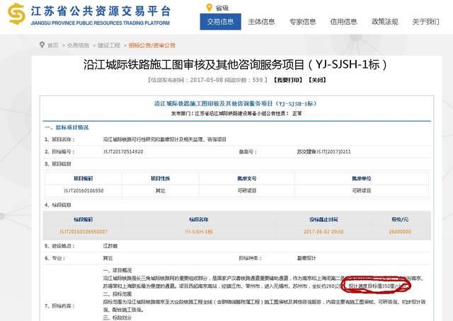 南沿江鐵路動工在即 江陰段率先完成線路定位